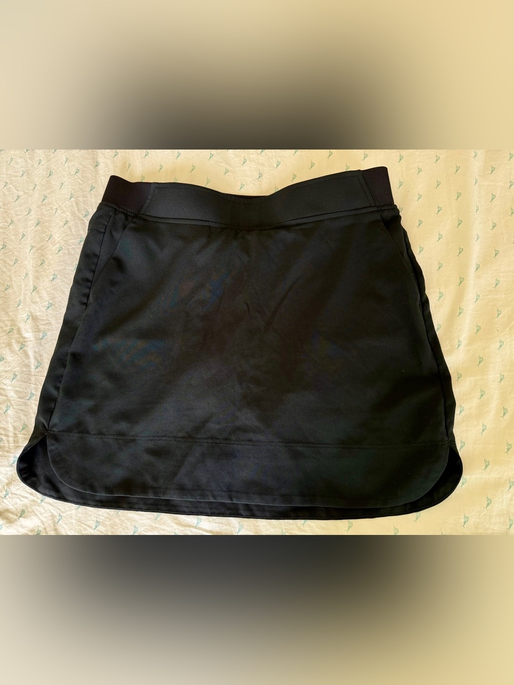 Cypress Club Black Skort with Elastic Waistband Size M - POCKETS!!!